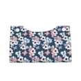 thumbnail image 1 of Lsque Flowers Printed Long Tissue Box Cover Holder, Facial Paper Organizer Dispenser,Triangle with Bottom Belt, PVC Leather Decorative Organizer, 1 of 9