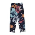 thumbnail image 1 of Lsque Flowers ad Butterflies Print Women's Pajama Pants, Lounge Pant - Comfortable Home Wear,Elastic Waistband, Stylish Design-XX-Large, 1 of 9