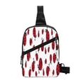thumbnail image 1 of Lsque Fly Flying Ladybug Pattern Chest Package – Foldable Waterproof Chest Bag with Adjustable Shoulder Strap, Double Zipper Compartments & D-Buckle Design, 1 of 7