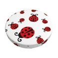 thumbnail image 1 of Lsque Fly Flying Ladybug Pattern Round Bar chair cushion covers Velvet Fabric Premium Comfort Protects from Scratches and Stains for 14-17 Inch Chair-12 inch, 1 of 7