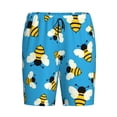 thumbnail image 1 of Lsque Flying Bees Mens Sleep Pajama Shorts,Short Pajama Pants, Cotton Ultra-Soft Knit-XX-Large, 1 of 9
