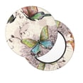 thumbnail image 1 of Lsque Flying Butterflies-1 Round Bar chair cushion covers Velvet Fabric Premium Comfort Protects from Scratches and Stains for 14-17 Inch Chair- 12 inch, 1 of 7