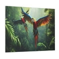 thumbnail image 1 of Lsque Flying Parrots In Jungle Print Wall Art – Decorative Picture for Living Room, Bedroom, and Office (Horizontal), 1 of 6