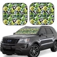 thumbnail image 1 of Lsque Football Doodle 2 PCS Windshield Sun Shade | CarFoldable Window Covers | Car Accessories Reflect UV for Universal Cars SUV Truck | Large, 1 of 7