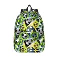 thumbnail image 1 of Lsque Football Doodle Pattern Canvas Daypack, Durable Backpack, High-quality Versatile Backpack,Vintage Compact Backpack-Medium, 1 of 6