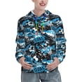 thumbnail image 1 of Lsque Football Time Pattern Casual Women's Hoodie,Hooded Sweatshirt with Kangaroo Pocket,Pullover Hoodie with Eye-catching Drawstrings-XX-Large, 1 of 7
