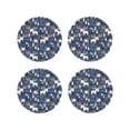 thumbnail image 1 of Lsque Forest Elk Pattern 4" Drink Coasters Set of 4, PVC Leather Absorbent Coasters, Table Coaster Set Decorative Coffee Cup Coasters Housewarming Gift -Round Shape, 1 of 6