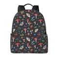 thumbnail image 1 of Lsque Forest Flora and Insects Pattern Backpack – School Travel Canvas Daypack with Ergonomic Padded Straps, Multiple Compartments & Leather Handle, 1 of 5