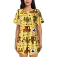 thumbnail image 1 of Lsque Forest Guard Women's Short-Sleeved Pajama Set - 2 Piece Soft and Lightweight Sleepwear Set-XX-Large, 1 of 9