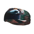 thumbnail image 1 of Lsque Forest Plant Raccoon Pattern Sweatbands Sports Headband for Men & Women - Moisture Wicking Athletic Cotton Terry Cloth Sweatband for Tennis, Basketball, Running, 1 of 9