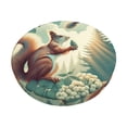 thumbnail image 1 of Lsque Forest squirrel surreal Pattern Round Bar chair cushion covers Velvet Fabric Premium Comfort Protects from Scratches and Stains for 14-17 Inch Chair-12 inch, 1 of 7