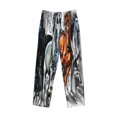 thumbnail image 1 of Lsque Four Running Horses Print Men's Pajama Pants, Lounge Pant - Comfortable Home Wear,Elastic Waistband, Stylish Design-XX-Large, 1 of 9