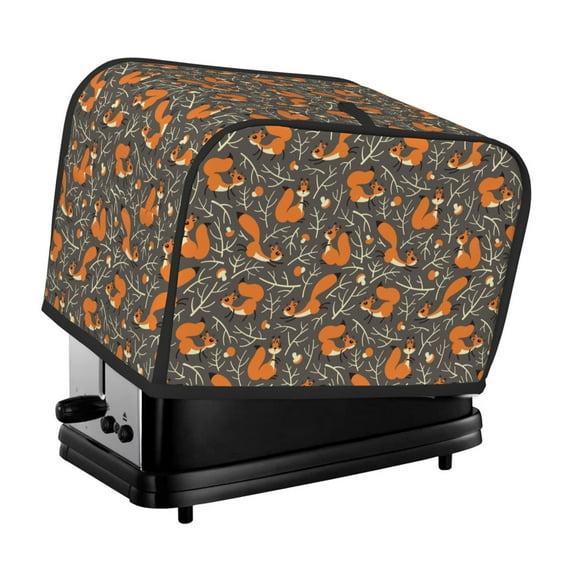 Lsque Fox And Mushroom Print 2 Slice Toaster Cover , Kitchen Appliance Dustproof Protector , Toaster Protector Dustproof Kitchen Appliance Cover