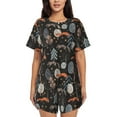 thumbnail image 1 of Lsque Fox In The Forest Women's Short-Sleeved Pajama Set - 2 Piece Soft and Lightweight Sleepwear Set-Small, 1 of 9