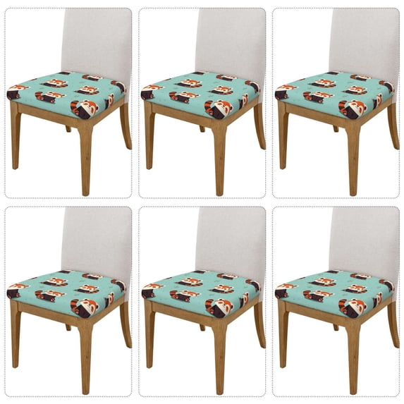 Lsque Fox Printed Square Couch Cushion Covers, Floral Sofa Cushion Covers Replacement, Stretch Couch Covers for Couch-16.9in