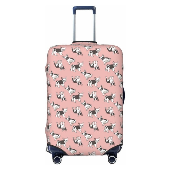 Lsque French Bulldog 1 Printed Luggage Cover, Travel Luggage Protector,Scratch and Dirt Resistant, Fits 18-32 Inch Luggage - Large