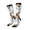 thumbnail image 1 of Lsque French Bulldog 2 Printed Crew Socks Men's Women's LightWeight Thin Casual Calf Socks ,Knee High Socks,Cotton Socks, 1 of 9
