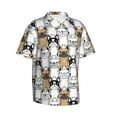 thumbnail image 1 of Lsque French Bulldog 2 pattern Hawaiian Shirt for Men, Unisex Summer Beach Casual Short Sleeve Button Down Shirts-X-Large, 1 of 9