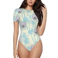 thumbnail image 1 of Lsque French Bulldog 3 Women's Crew Neck Short Sleeve Bodysuit Basic T Shirts Tops Onesie Adult Cute Pajama-Medium, 1 of 8