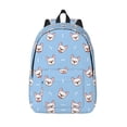 thumbnail image 1 of Lsque French Bulldog Head Pattern Canvas Daypack, Durable Backpack, High-quality Versatile Backpack,Vintage Compact Backpack-Small, 1 of 6