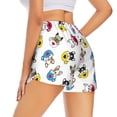 thumbnail image 1 of Lsque French Bulldog With Coffee Cup Printed Women's Running Shorts with Liner Pockets,Elastic Quick Dry Workout Athletic Gym Yoga Shorts,Womens High Waist Shorts-Small, 1 of 9
