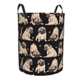 thumbnail image 1 of Lsque French Bulldog pattern Laundry Hamper Basket, Tall Woven Rope Hamper Basket for Clothes, Lightweight Storage Basket, Collapsible Waterproof-Medium, 1 of 8