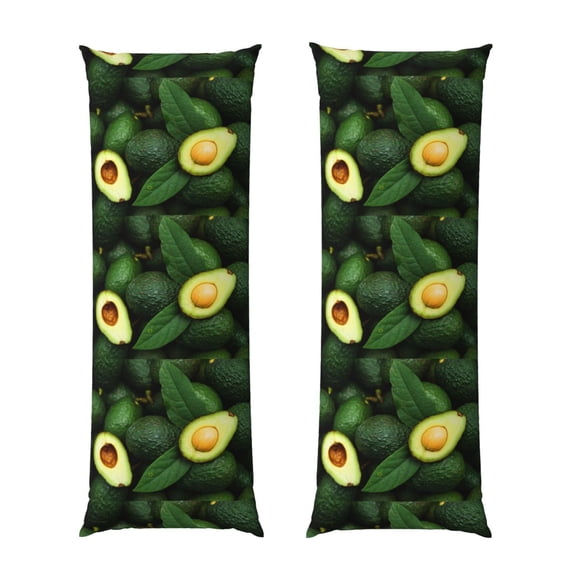 Lsque Fresh Avocados Body Pillow Case Cover,Ultra-Soft Microfiber Bed Pillow Cases 20x54 inches,Elegant Bedding,Breathable Durable Pillow Cover with Envelope Closure