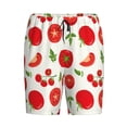 thumbnail image 1 of Lsque Fresh Red Tomato Mens Sleep Pajama Shorts,Short Pajama Pants, Cotton Ultra-Soft Knit-Large, 1 of 9