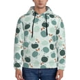 thumbnail image 1 of Lsque Frog And Dragonflies Pattern Casual Men's Hoodie,Hooded Sweatshirt with Kangaroo Pocket,Pullover Hoodie-X-Large, 1 of 7