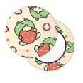 thumbnail image 1 of Lsque Frog Hold Strawberry Round Bar chair cushion covers Velvet Fabric Premium Comfort Protects from Scratches and Stains for 14-17 Inch Chair- 12 inch, 1 of 7
