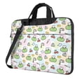 thumbnail image 1 of Lsque Frog Wear Chef Hat Pattern Laptop Bag – Portable & Slim Single-Shoulder Computer Case with Adjustable Strap, Protective, Lightweight for 13”/14”/15.6” Laptops, 1 of 8