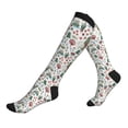 thumbnail image 1 of Lsque Frog and Forest Plants Pattern Sport Compression Socks for Men & Women 15-20 mmHg Knee High Nurse Pregnant Running Medical and Travel Athletic, 1 of 6