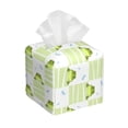 thumbnail image 1 of Lsque Frogs and Dragonflies Printed Tissue Box Cover Holder, Facial Paper Organizer Dispenser,Square with Bottom Belt, PVC Leather Decorative Organizer, 1 of 8