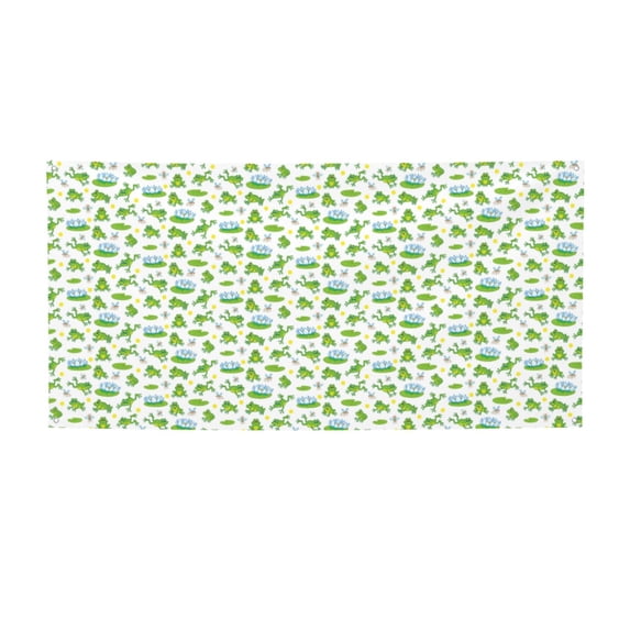 Lsque Frogs Jumping Pattern Party Banner, Festive Banner , Holiday Celebrations and Events for Carnival Birthday Party Festival Decorations-Medium