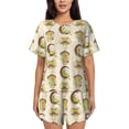 thumbnail image 1 of Lsque Frogs Women's Short-Sleeved Pajama Set - 2 Piece Soft and Lightweight Sleepwear Set-Small, 1 of 9