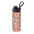 thumbnail image 1 of Lsque Fruit Pattern Water Bottle,18oz Sports Insulated Kettle for Cycling Gym Basketball Outdoor, Suitable as a Present, 1 of 7
