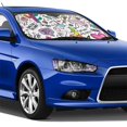 thumbnail image 1 of Lsque Fun Animal with Unicorn Car Windshield Sun Shade | Accordion Folding Style Auto Shade for Car Truck SUV Van | Blocks UV Rays Sun Visor Protector | Small, 1 of 7