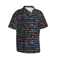 thumbnail image 1 of Lsque Function Source Code1 pattern Hawaiian Shirt for Men, Unisex Summer Beach Casual Short Sleeve Button Down Shirts-Medium, 1 of 9