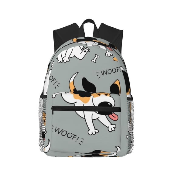 Lsque Funny Beagle Active Dog Classic Casual Backpack - Large Capacity Water-Resistant Backpack for School, Work, Travel, and Outdoor Activities