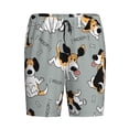 thumbnail image 1 of Lsque Funny Beagle Active Dog Mens Sleep Pajama Shorts,Short Pajama Pants, Cotton Ultra-Soft Knit-Small, 1 of 9