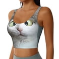 thumbnail image 1 of Lsque Funny Cat Printed Women'S Sports Bra, Compression, Moisture Wicking, High-Impact Sports Bra For Women,Supportive sports bra-Small, 1 of 9