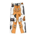 thumbnail image 1 of Lsque Funny Cats Print Women's Pajama Pants, Lounge Pant - Comfortable Home Wear,Elastic Waistband, Stylish Design-XX-Large, 1 of 9