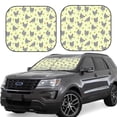 thumbnail image 1 of Lsque Funny Chicken 2 PCS Windshield Sun Shade | CarFoldable Window Covers | Car Accessories Reflect UV for Universal Cars SUV Truck | Medium, 1 of 7