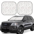 thumbnail image 1 of Lsque Funny Chicken 2 PCS Windshield Sun Shade | CarFoldable Window Covers | Car Accessories Reflect UV for Universal Cars SUV Truck | Small, 1 of 7