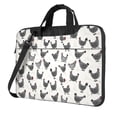 thumbnail image 1 of Lsque Funny Chicken Pattern Laptop Bag – Portable & Slim Single-Shoulder Computer Case with Adjustable Strap, Protective, Lightweight for 13”/14”/15.6” Laptops, 1 of 8
