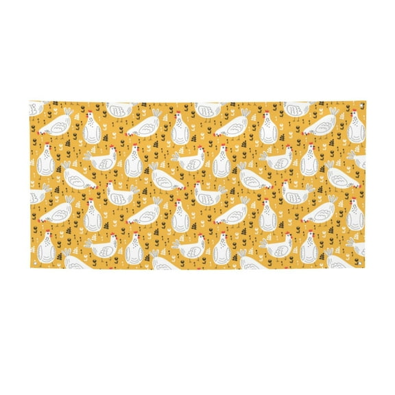 Lsque Funny Chicken Pattern Party Banner, Festive Banner , Holiday Celebrations and Events for Carnival Birthday Party Festival Decorations-Small