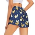 thumbnail image 1 of Lsque Funny Chicken Printed Women's Running Shorts with Liner Pockets,Elastic Quick Dry Workout Athletic Gym Yoga Shorts,Womens High Waist Shorts-XX-Large, 1 of 9
