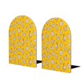 thumbnail image 1 of Lsque Funny Chicken Printed Wood Bookends,Non-Skid Bookend for Shelves,Heavy Duty Support Bookends,Non-Slip Foam Pads for Office, Home, and Library,1 Pair, 1 of 8