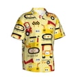thumbnail image 1 of Lsque Funny Construction Vehicles pattern Hawaiian Shirt for Men, Unisex Summer Beach Casual Short Sleeve Button Down Shirts-XX-Large, 1 of 9