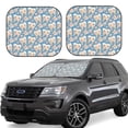 thumbnail image 1 of Lsque Funny Cute Healthy Teeth 2 PCS Windshield Sun Shade | CarFoldable Window Covers | Car Accessories Reflect UV for Universal Cars SUV Truck | Medium, 1 of 7